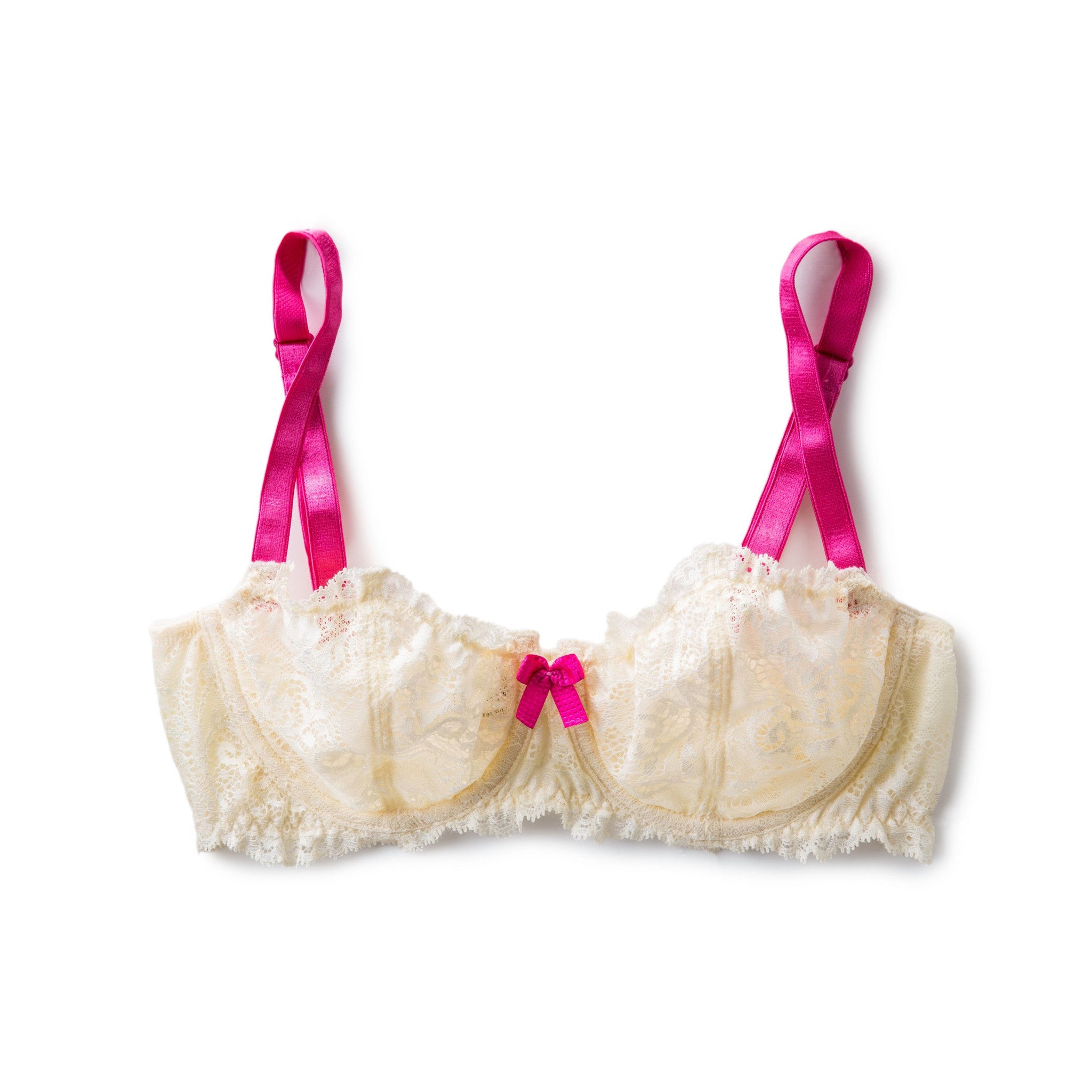Lace Balconet Bra in Ivory (34B)