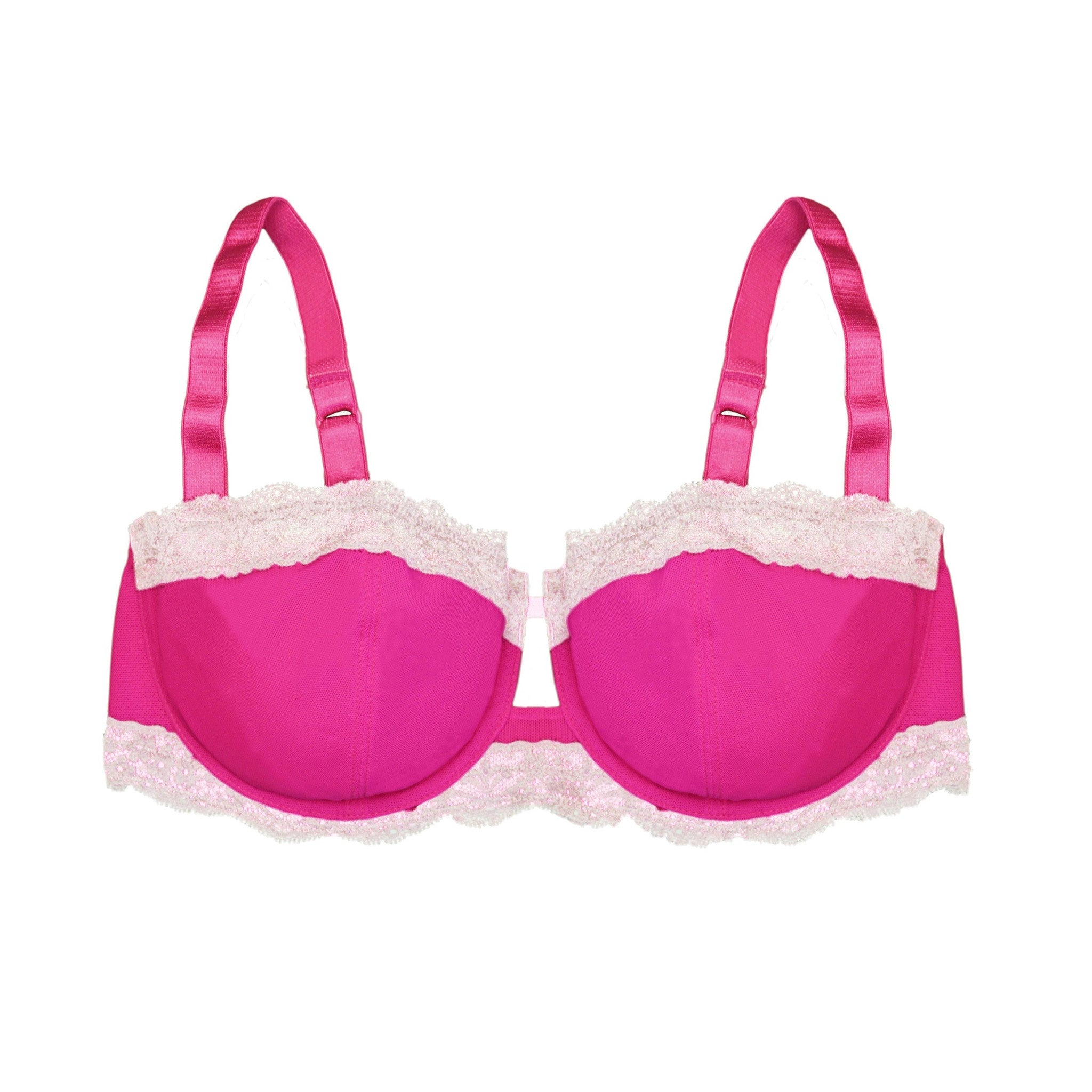 Mesh Demi Bra in Pink (32E)