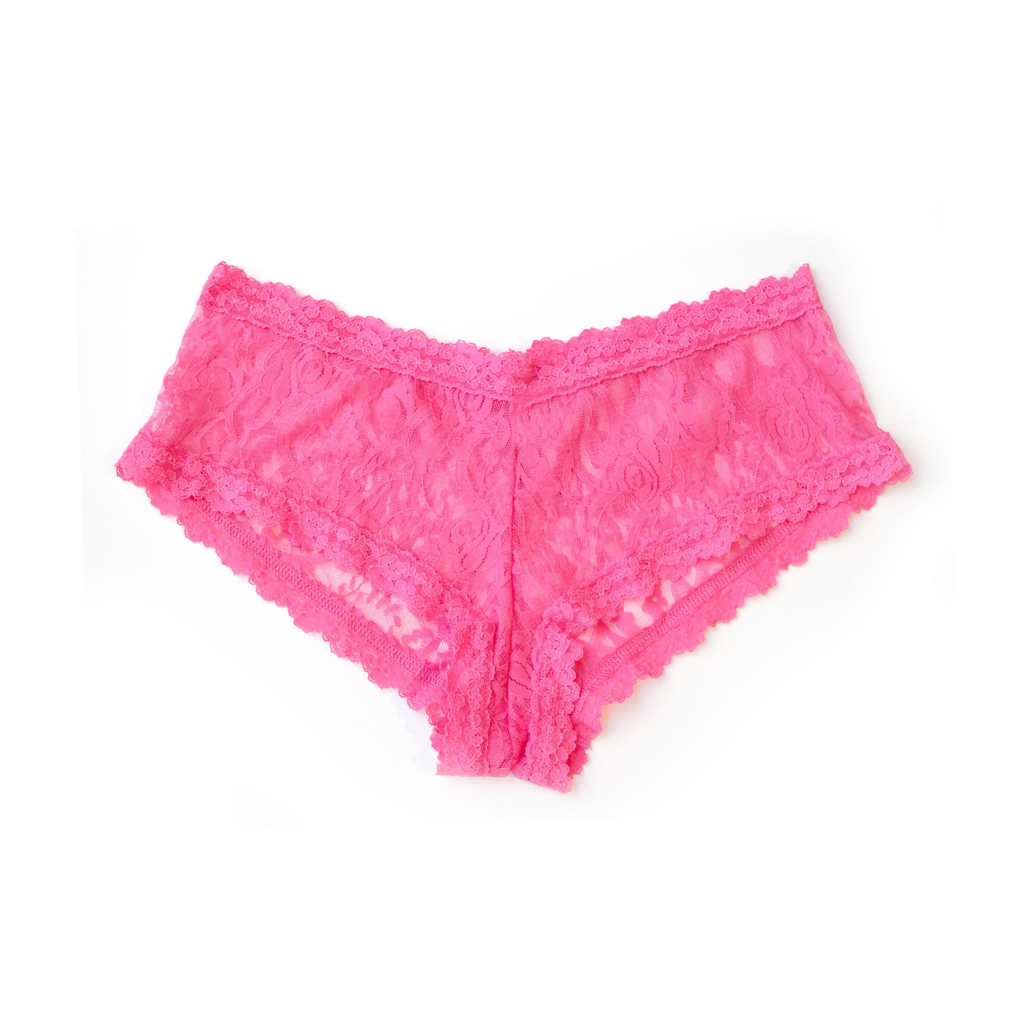 Lace Boyshort Panty in Pink (MD)