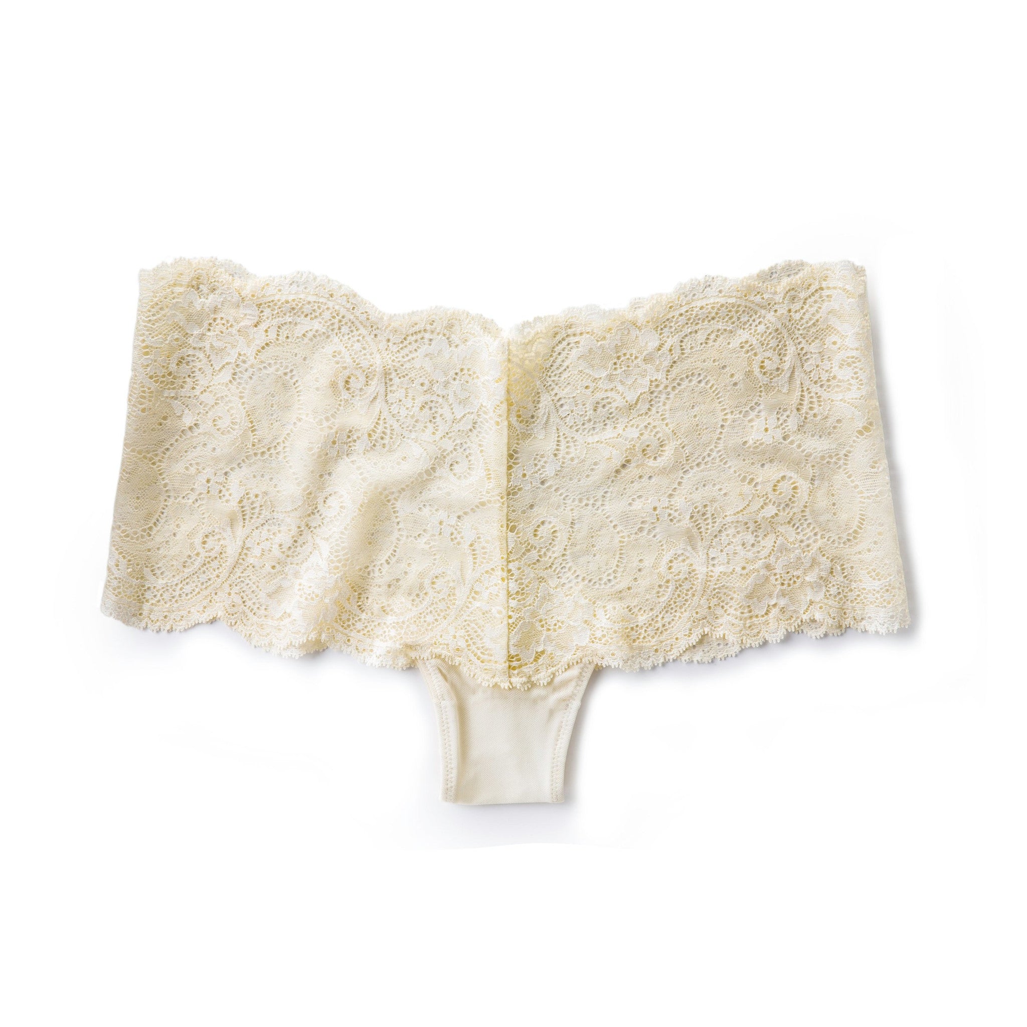 Lace Boyshort Panty in Ivory (SM)