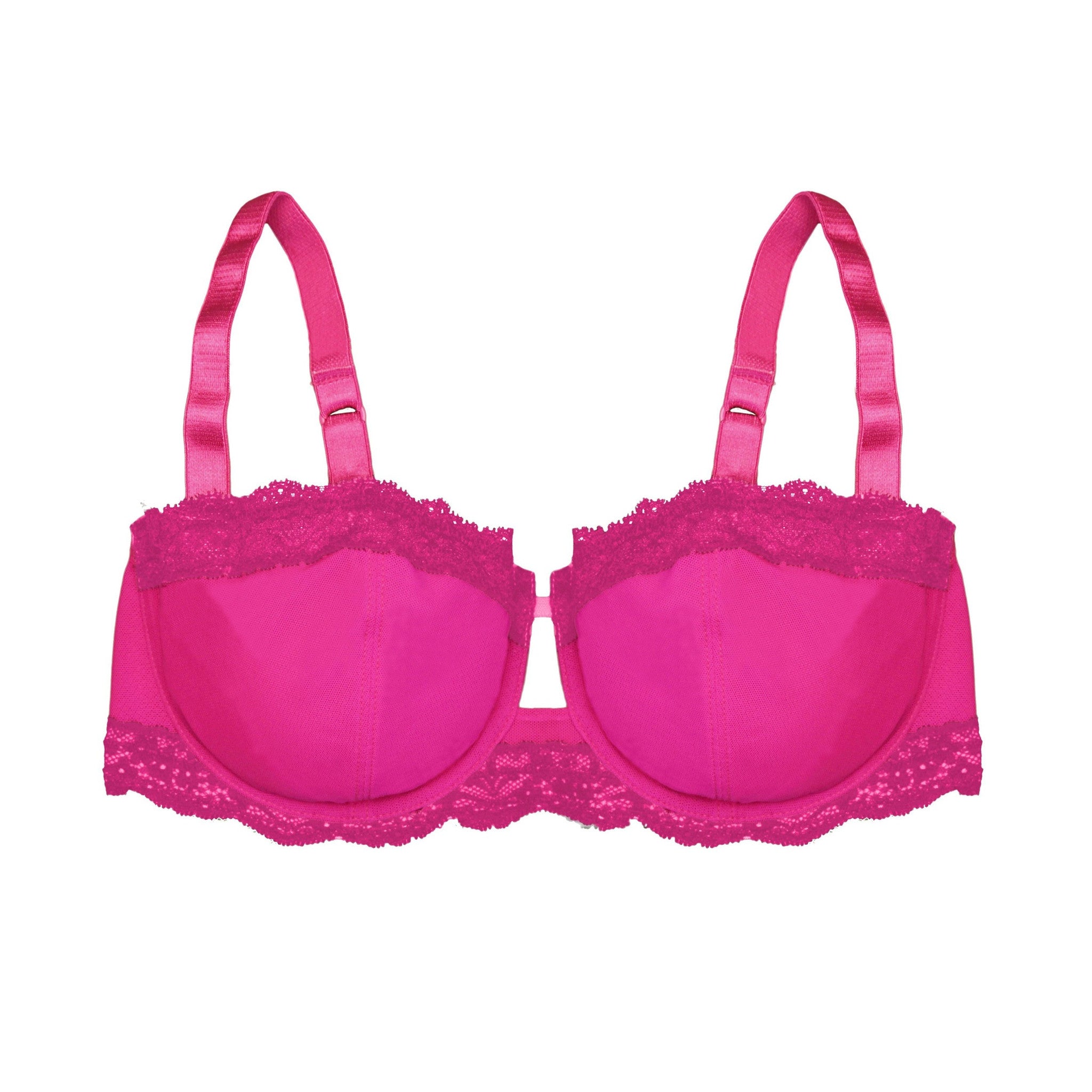 Mesh Demi Bra in Pink (36D)