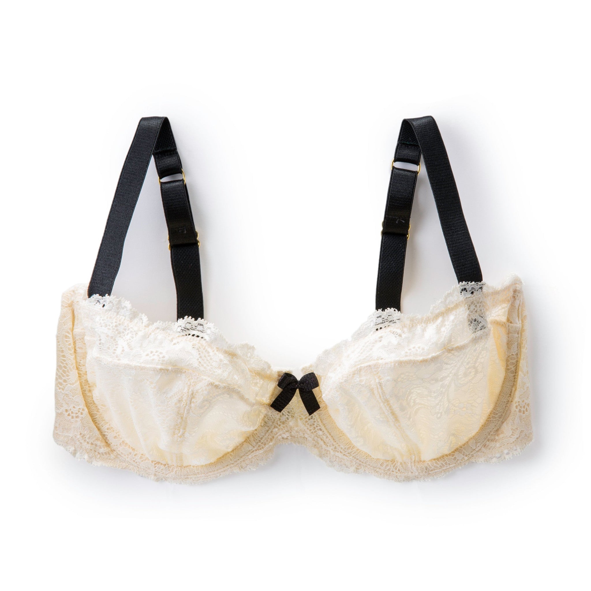 Lace Balconet (EF Cups) Bra in Ivory (32F)