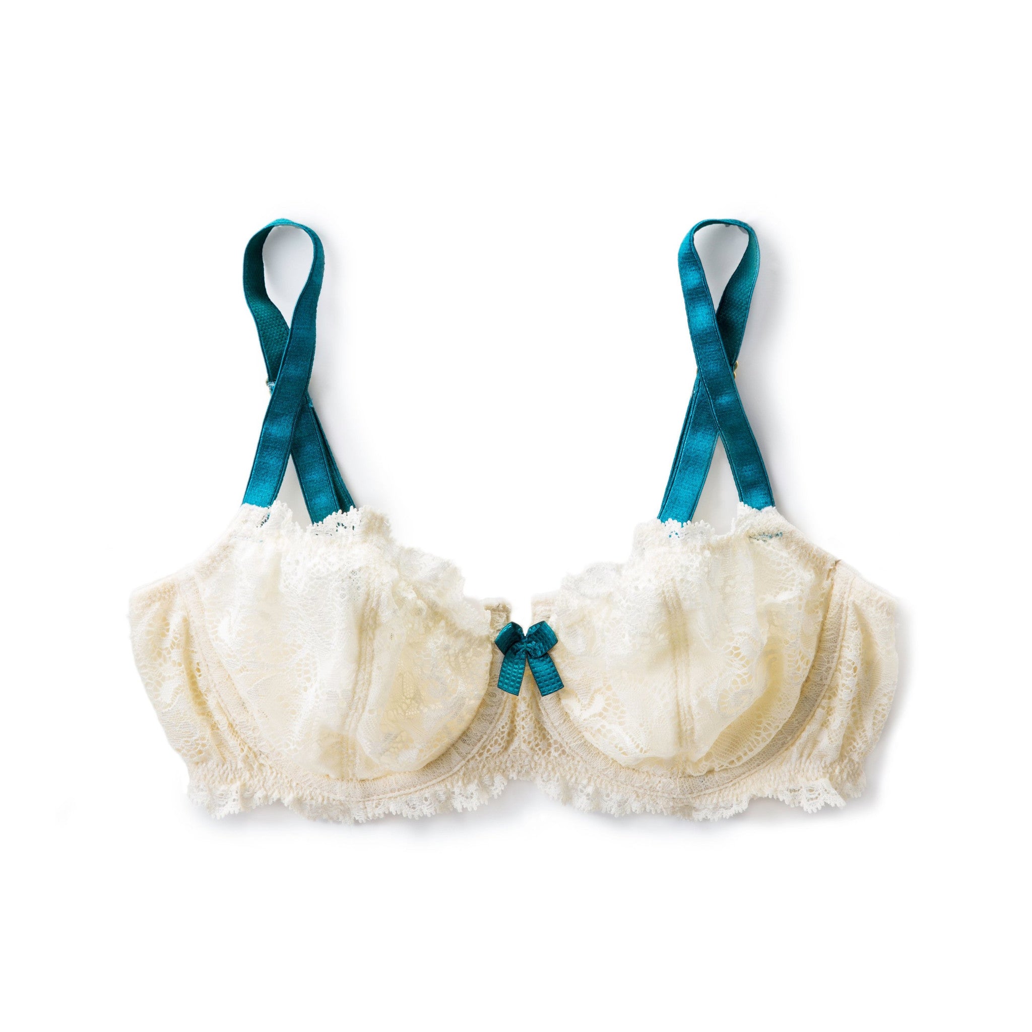 Lace Balconet Bra in Ivory (28D)