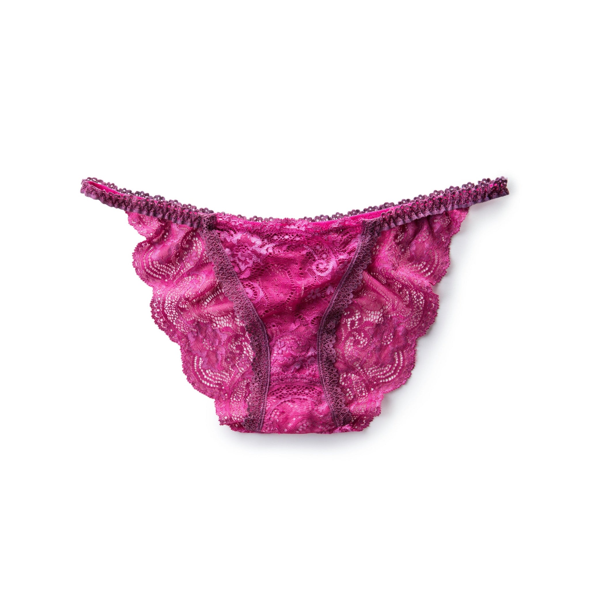 Lace Bikini Panty in Violet Berry (MD)
