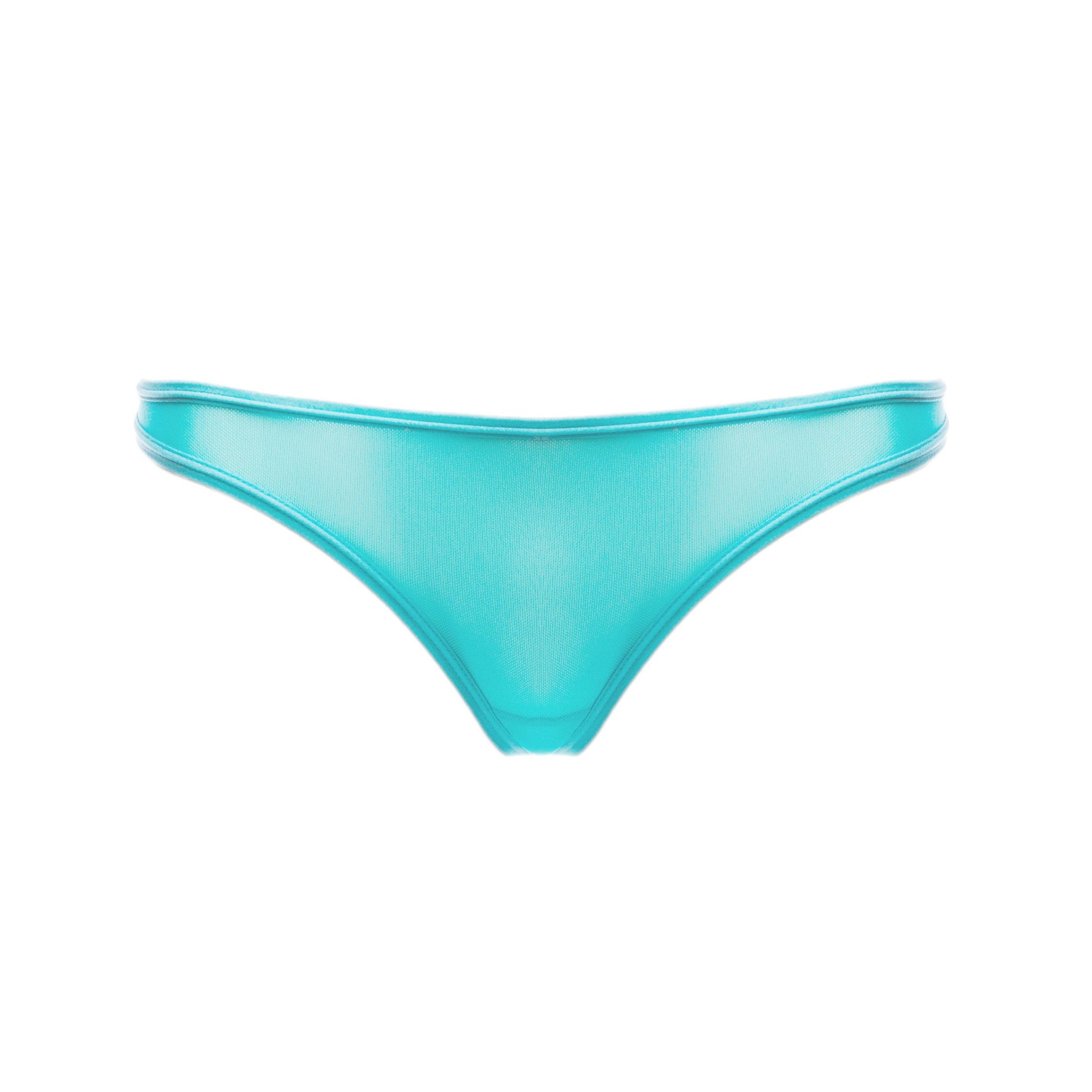 Mesh Thong Panty in Aqua (LG)
