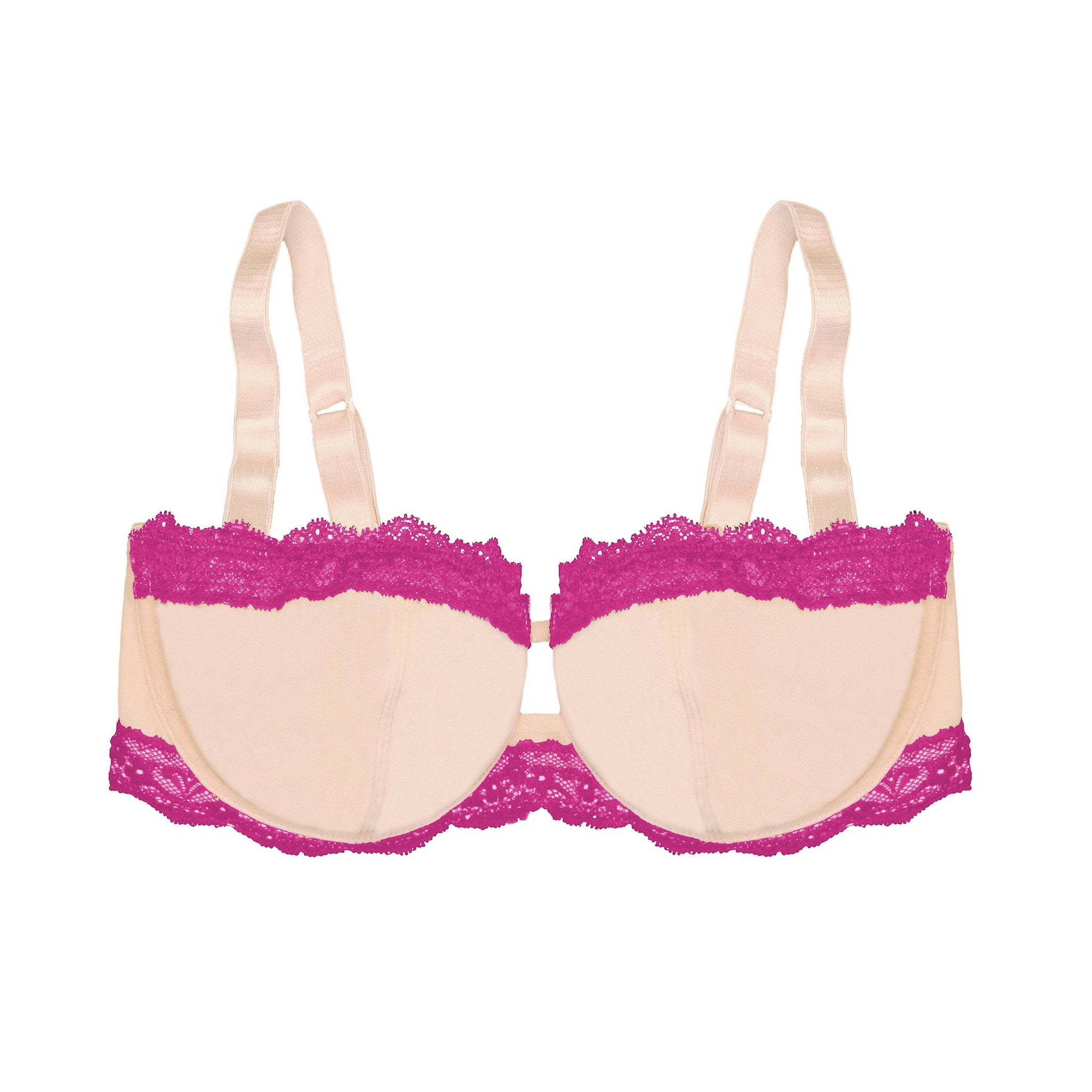 Mesh Demi Bra in Ivory (34D)