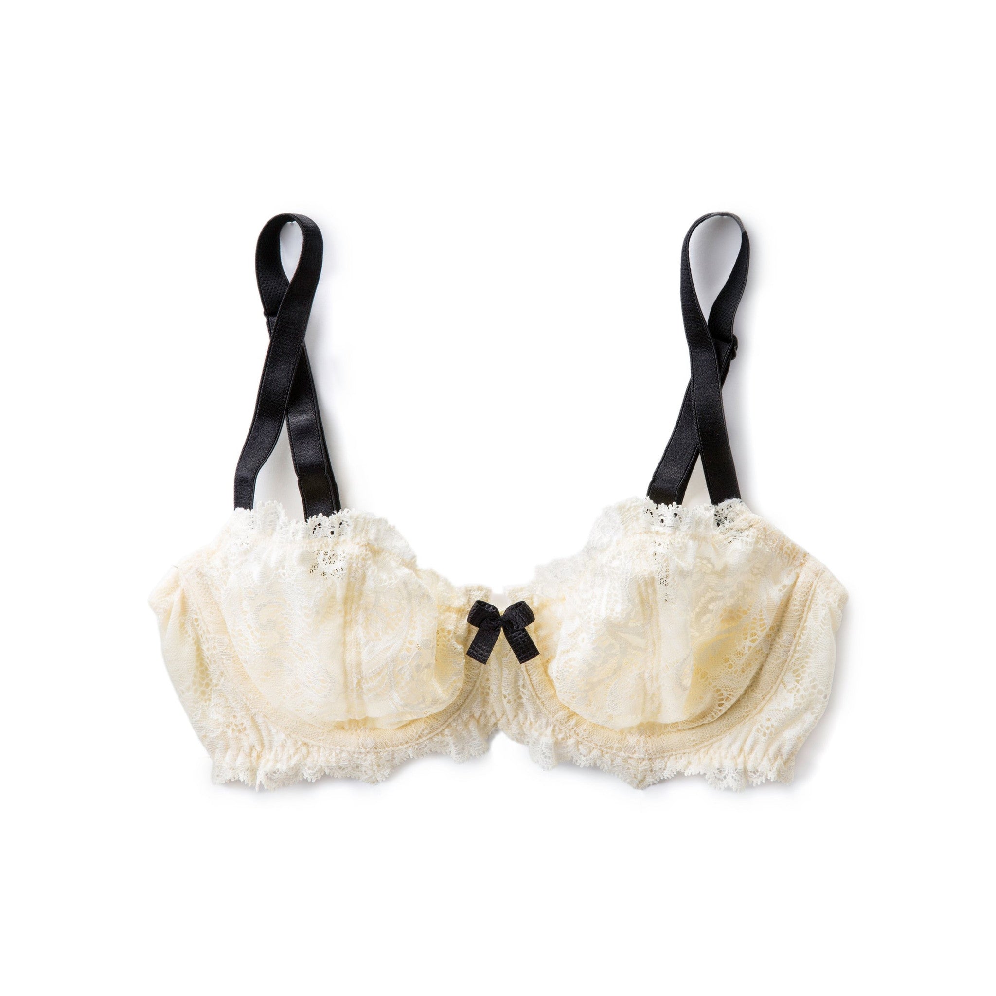 Lace Balconet Bra in Ivory (32E)