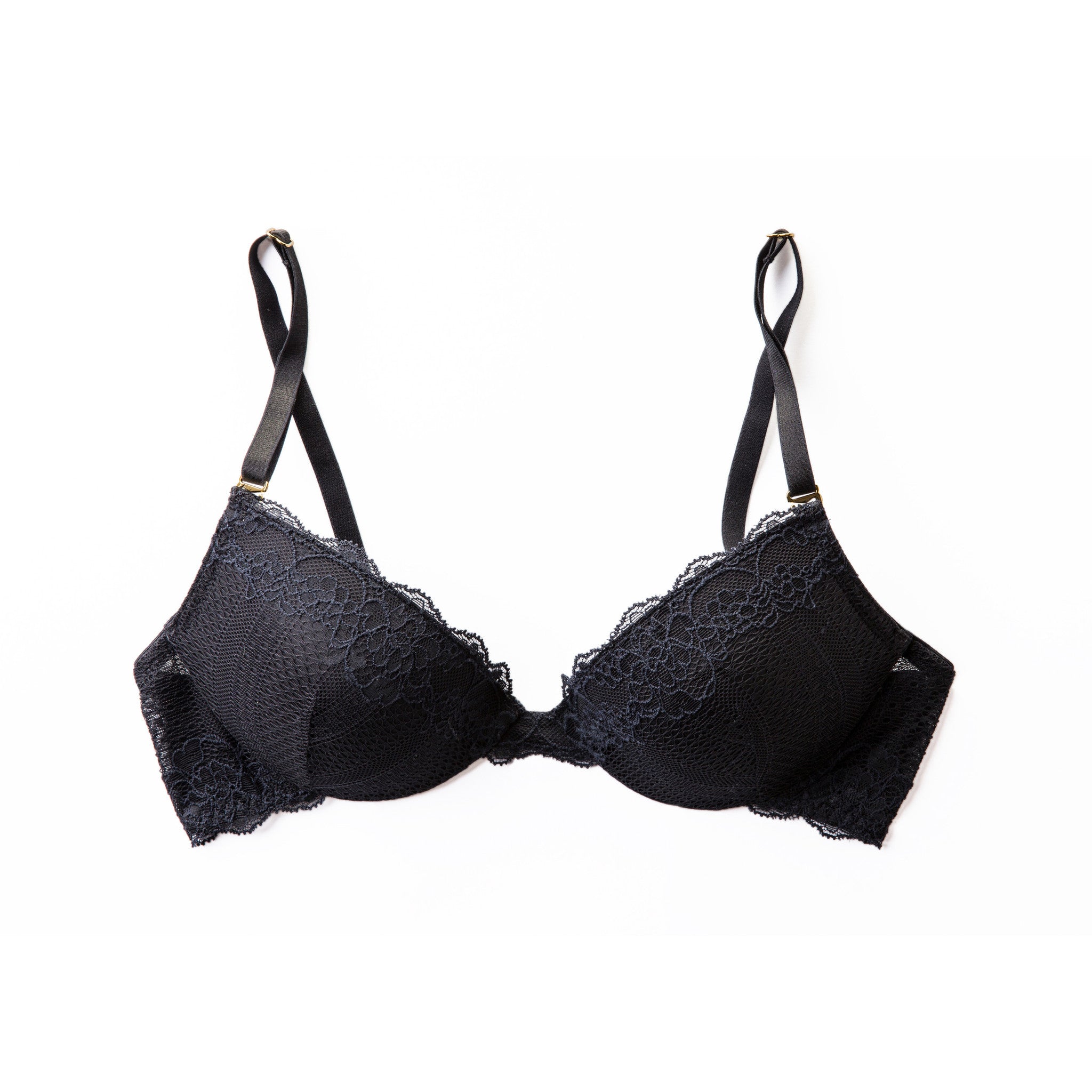 The Equalizer Lace Plunge Bra in (34A)