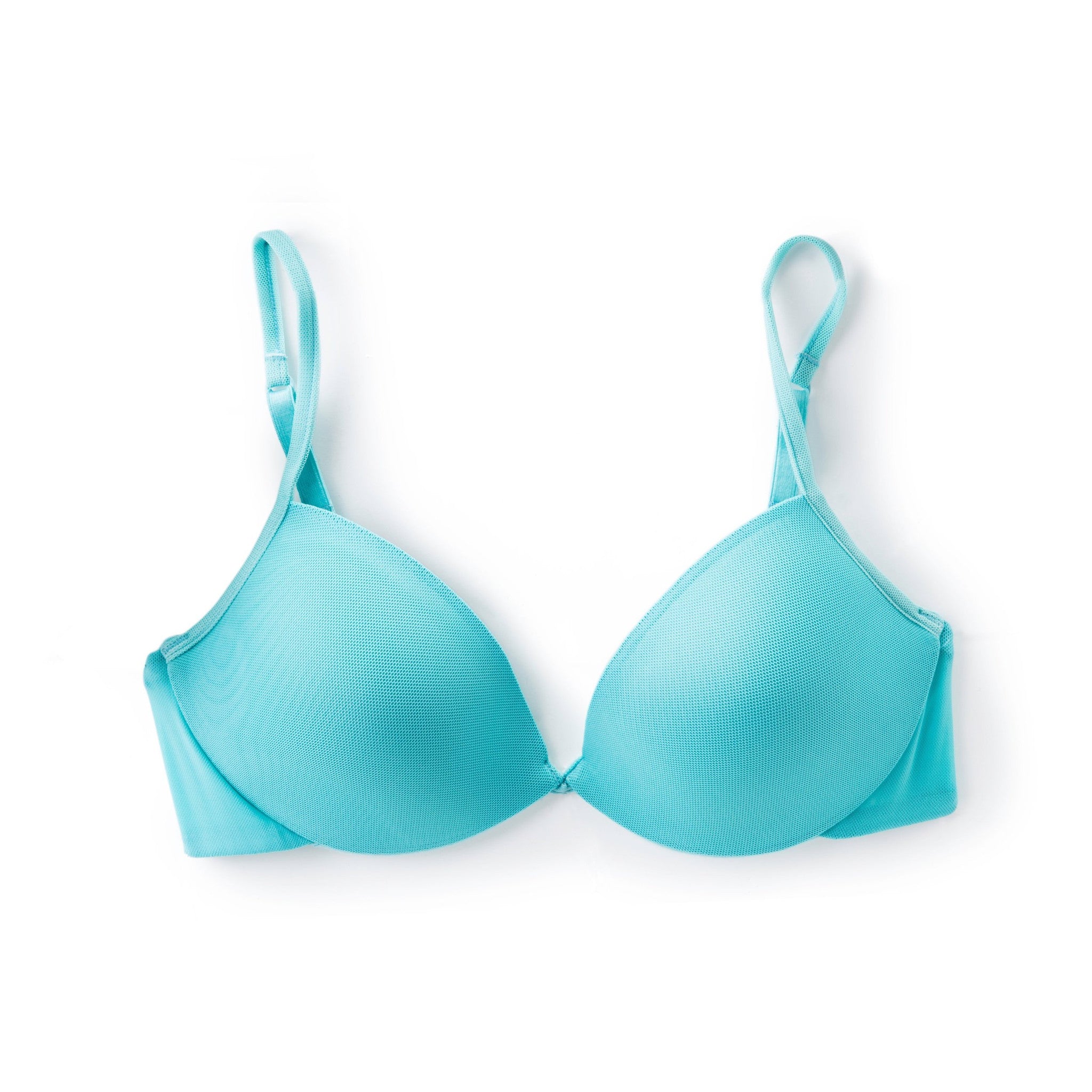 Mesh Plunge Bra in Aqua (30C)