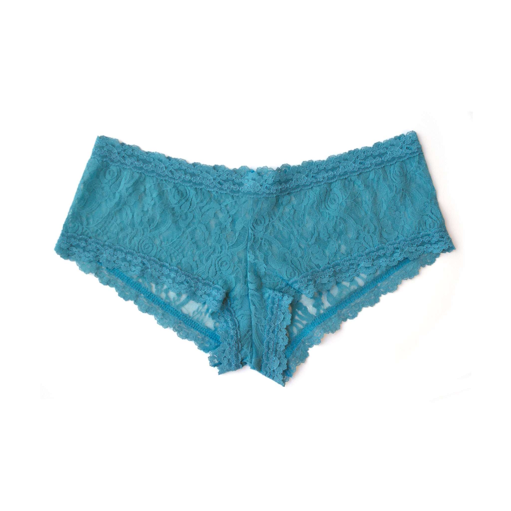 Lace Boyshort Panty in Aqua (MD)