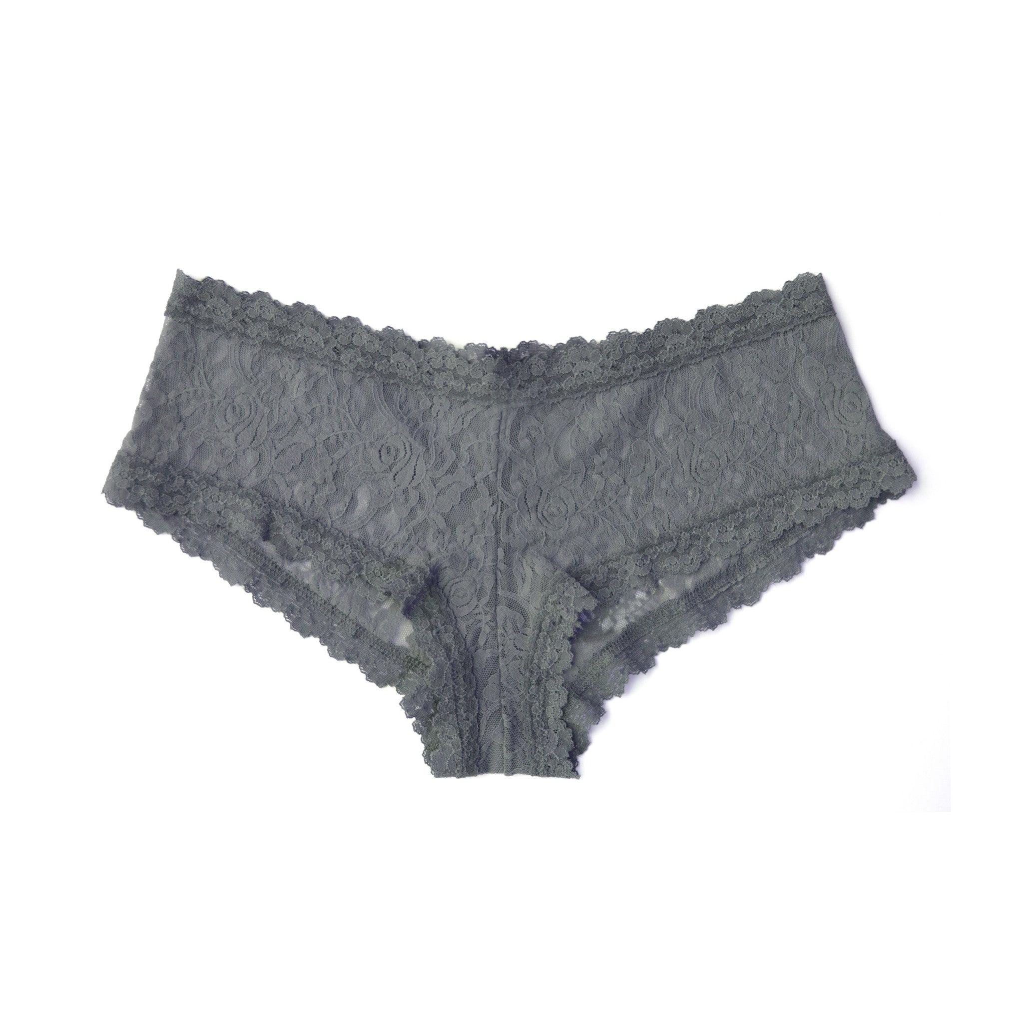 Lace Boyshort Panty in Plum Kitten (XL)