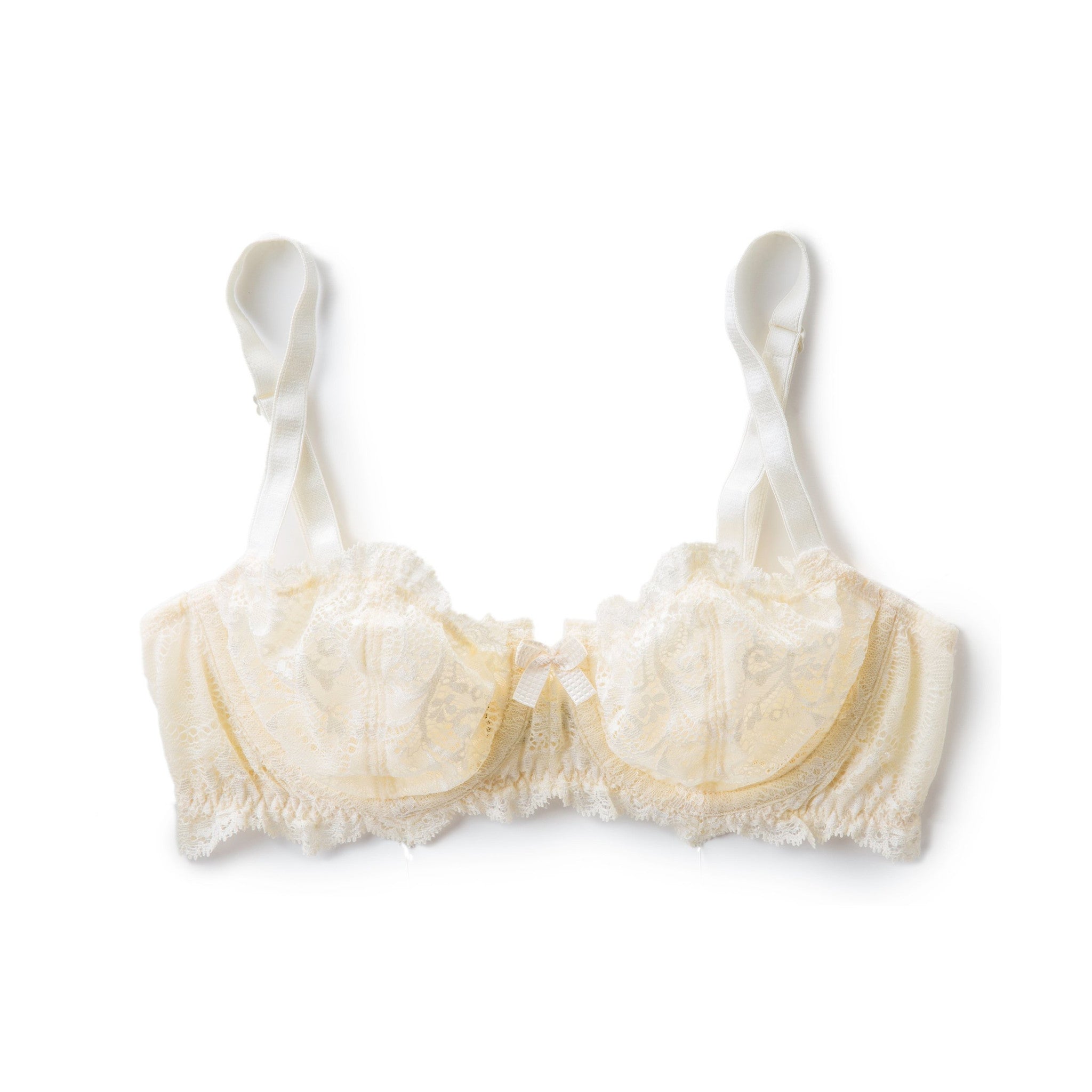 Lace Balconet Bra in Ivory (28D)
