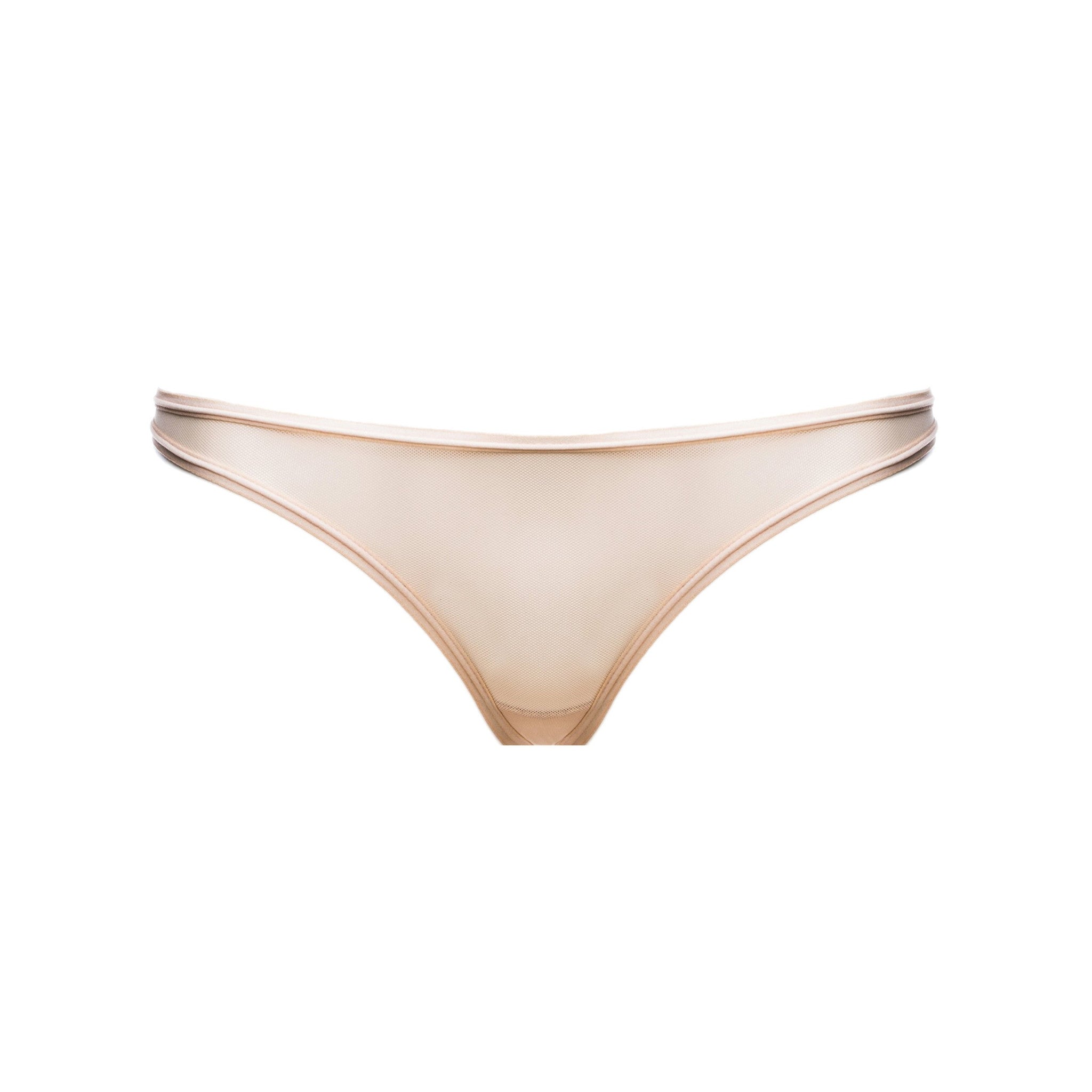 Mesh Thong Panty in Ivory (LG)